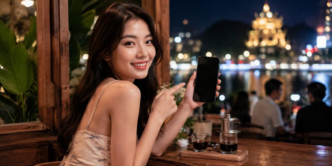 Người dùng chơi casino trên điện thoại tại Ninh Bình với cà phê